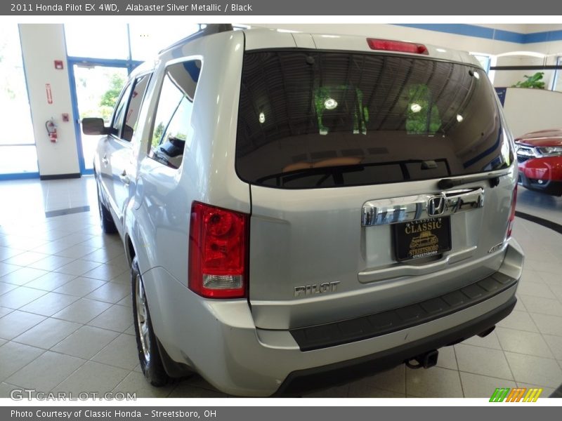 Alabaster Silver Metallic / Black 2011 Honda Pilot EX 4WD