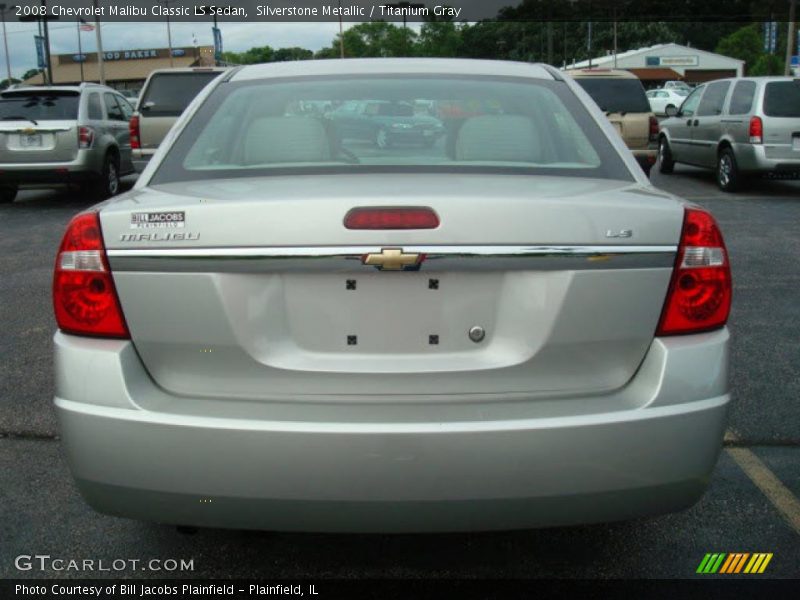 Silverstone Metallic / Titanium Gray 2008 Chevrolet Malibu Classic LS Sedan