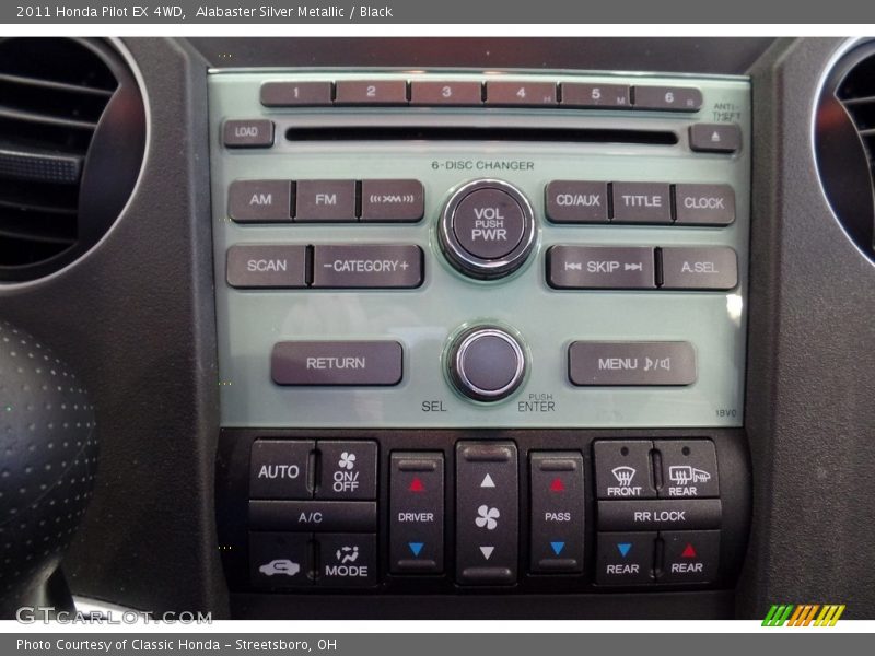 Alabaster Silver Metallic / Black 2011 Honda Pilot EX 4WD