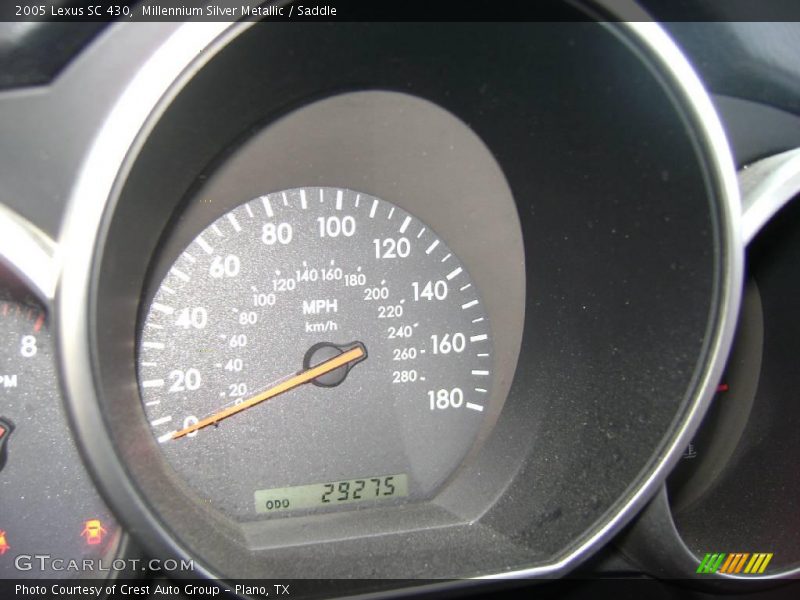 Millennium Silver Metallic / Saddle 2005 Lexus SC 430