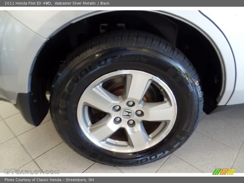 Alabaster Silver Metallic / Black 2011 Honda Pilot EX 4WD