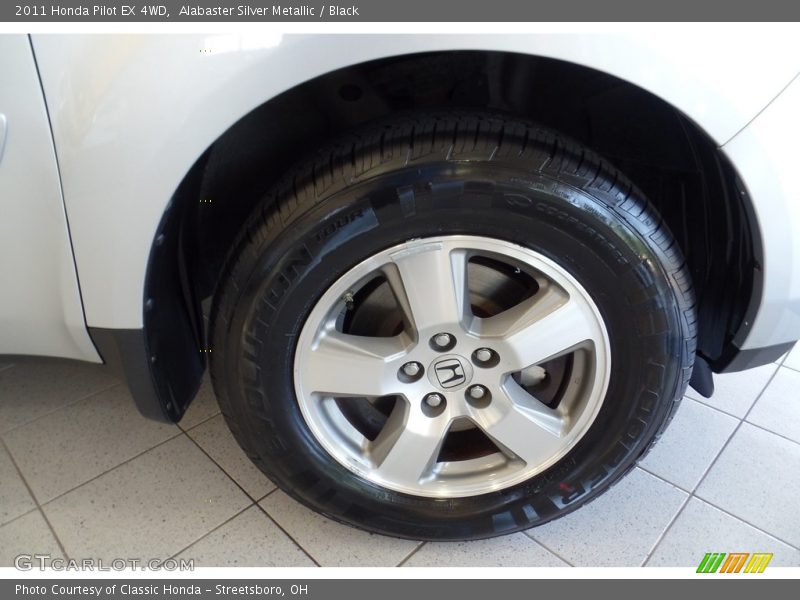 Alabaster Silver Metallic / Black 2011 Honda Pilot EX 4WD