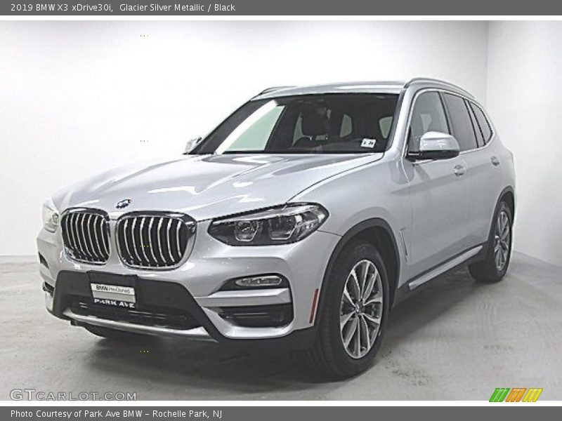 Glacier Silver Metallic / Black 2019 BMW X3 xDrive30i
