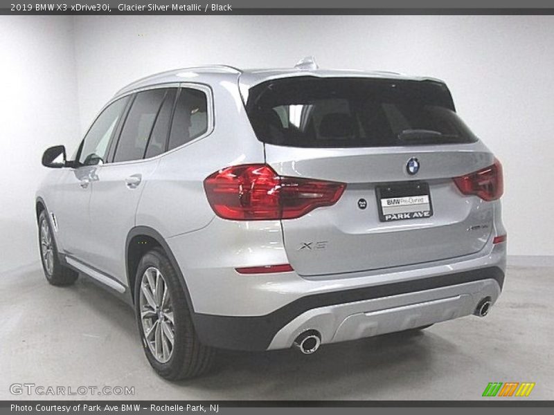 Glacier Silver Metallic / Black 2019 BMW X3 xDrive30i