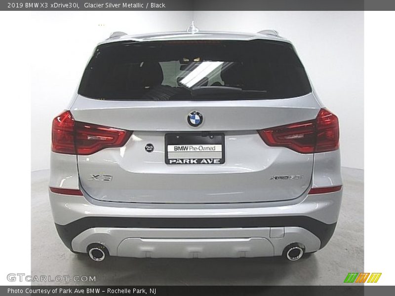 Glacier Silver Metallic / Black 2019 BMW X3 xDrive30i