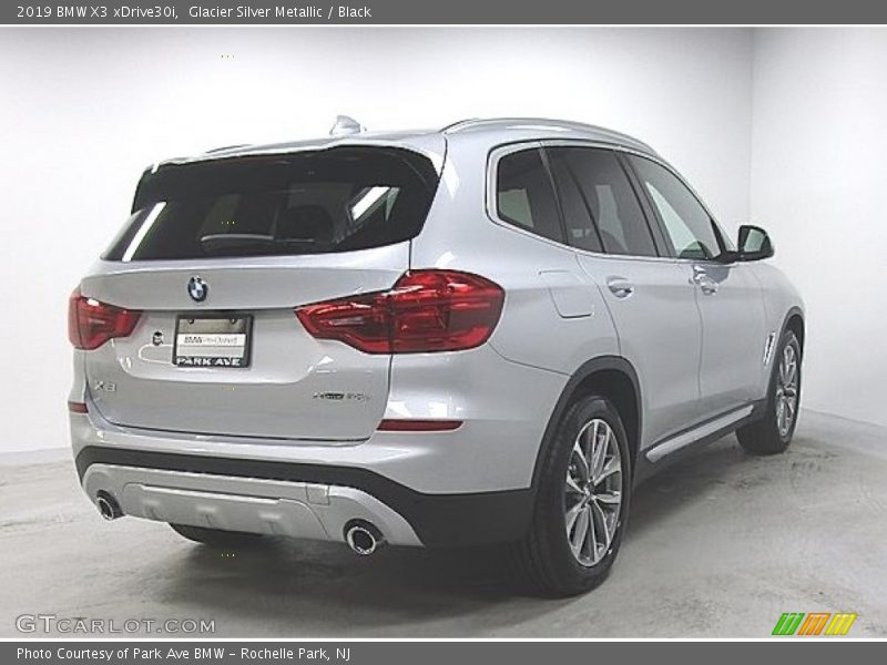 Glacier Silver Metallic / Black 2019 BMW X3 xDrive30i
