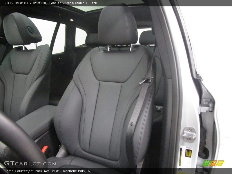 Glacier Silver Metallic / Black 2019 BMW X3 xDrive30i