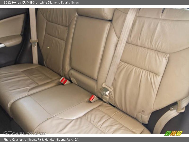 White Diamond Pearl / Beige 2012 Honda CR-V EX-L