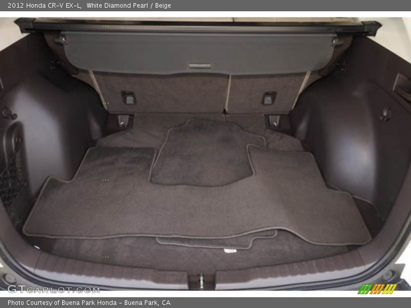 White Diamond Pearl / Beige 2012 Honda CR-V EX-L
