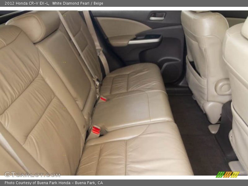 White Diamond Pearl / Beige 2012 Honda CR-V EX-L
