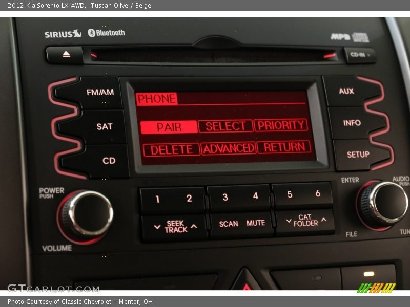 Tuscan Olive / Beige 2012 Kia Sorento LX AWD