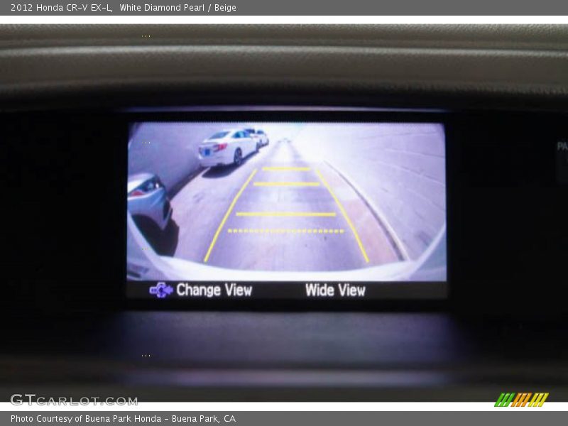 White Diamond Pearl / Beige 2012 Honda CR-V EX-L