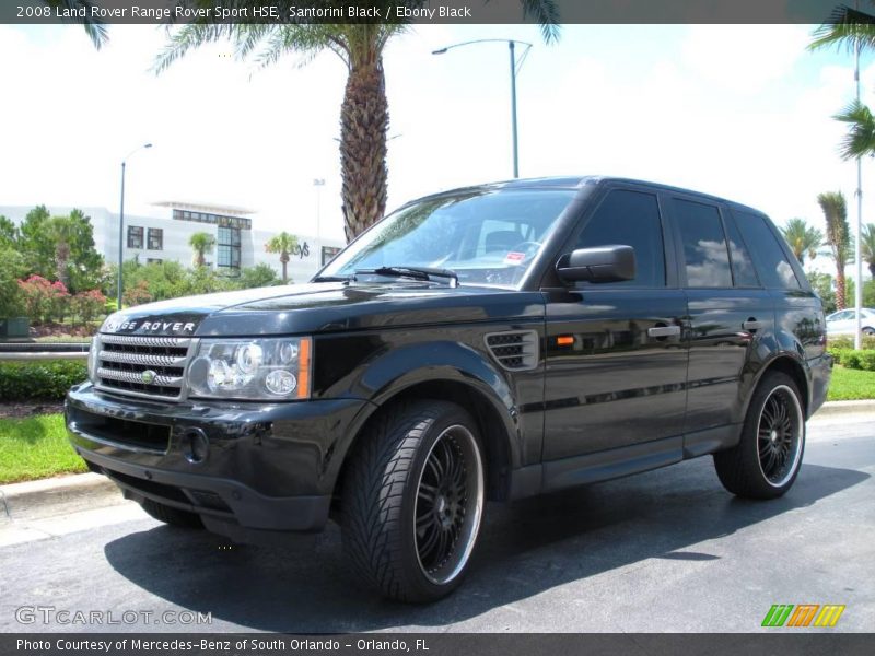 Santorini Black / Ebony Black 2008 Land Rover Range Rover Sport HSE