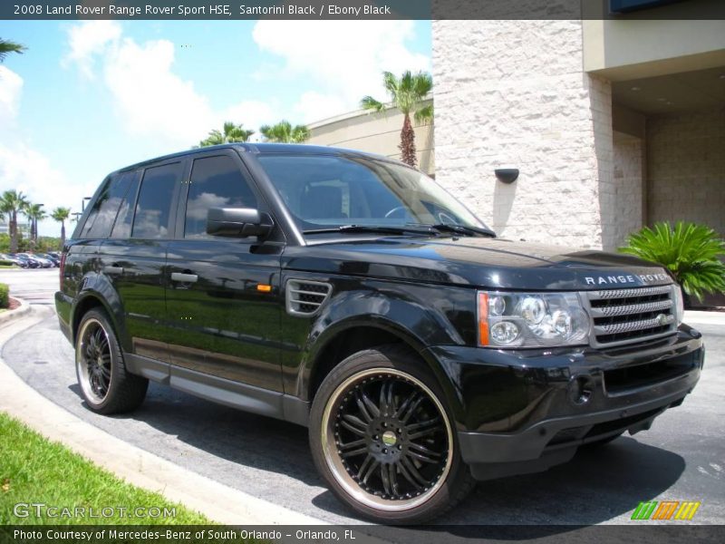 Santorini Black / Ebony Black 2008 Land Rover Range Rover Sport HSE