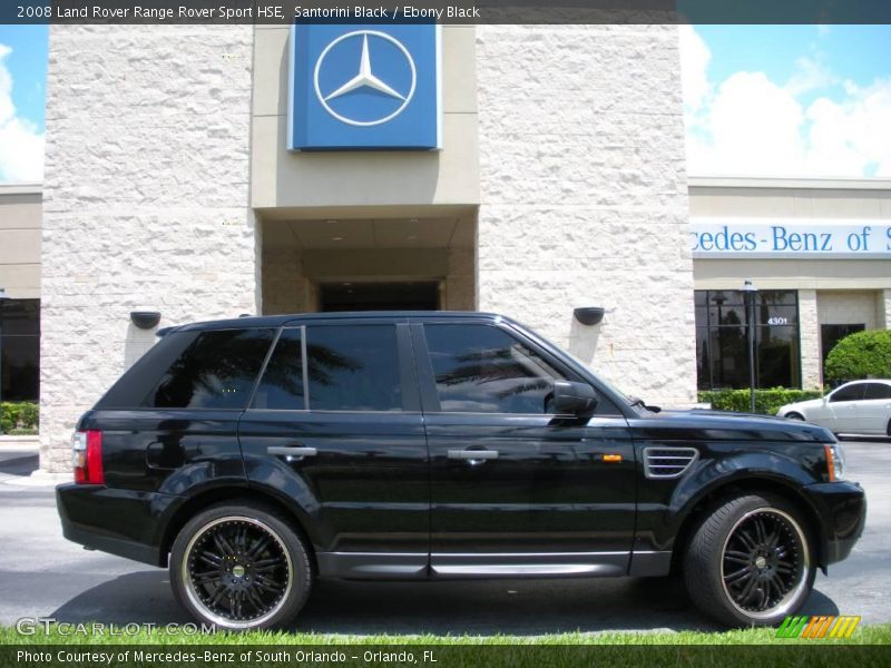 Santorini Black / Ebony Black 2008 Land Rover Range Rover Sport HSE