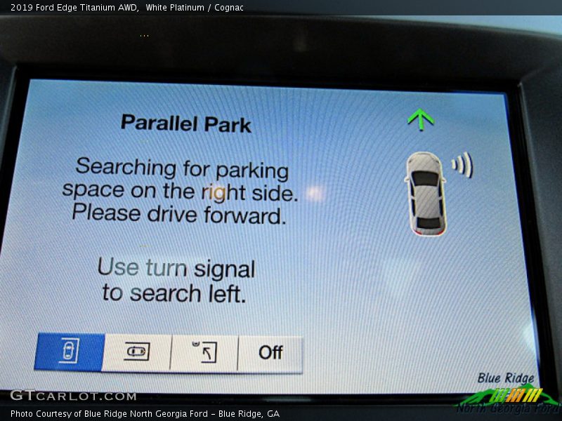 White Platinum / Cognac 2019 Ford Edge Titanium AWD