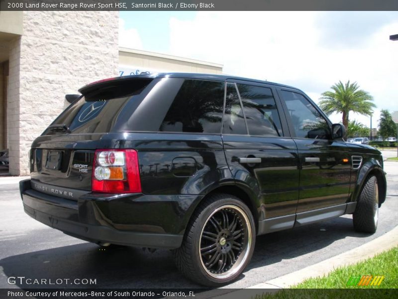Santorini Black / Ebony Black 2008 Land Rover Range Rover Sport HSE