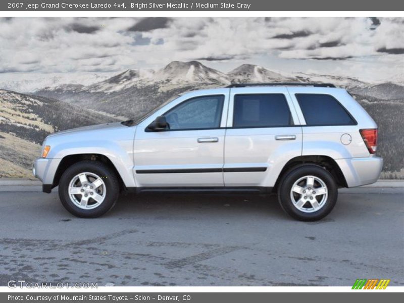 Bright Silver Metallic / Medium Slate Gray 2007 Jeep Grand Cherokee Laredo 4x4