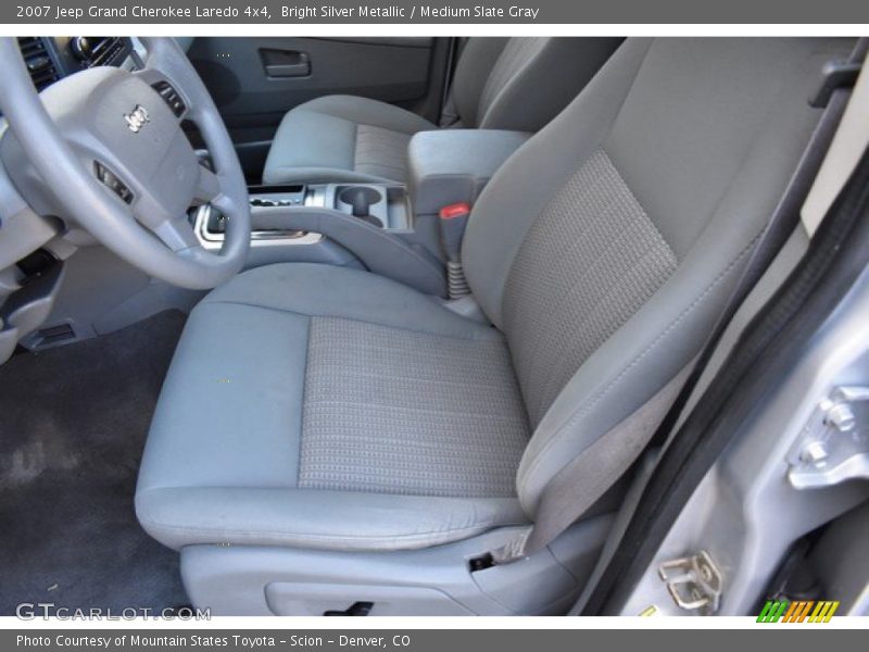 Bright Silver Metallic / Medium Slate Gray 2007 Jeep Grand Cherokee Laredo 4x4