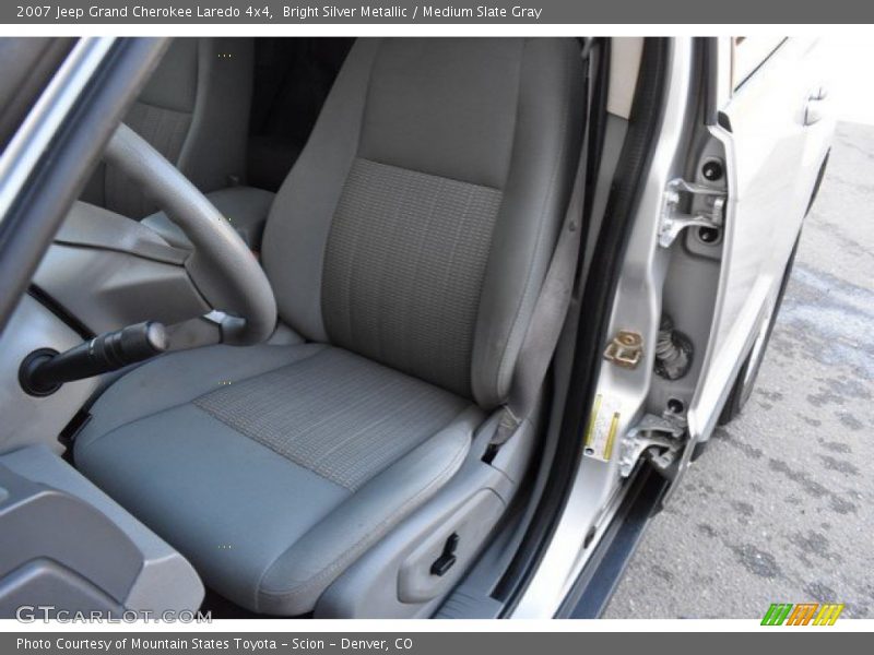 Bright Silver Metallic / Medium Slate Gray 2007 Jeep Grand Cherokee Laredo 4x4