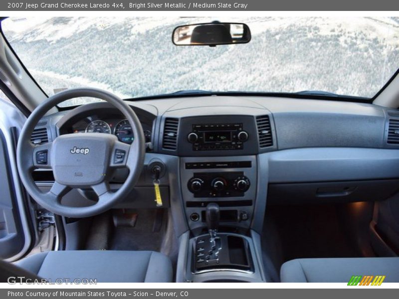 Bright Silver Metallic / Medium Slate Gray 2007 Jeep Grand Cherokee Laredo 4x4