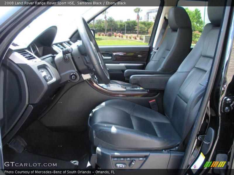 Santorini Black / Ebony Black 2008 Land Rover Range Rover Sport HSE