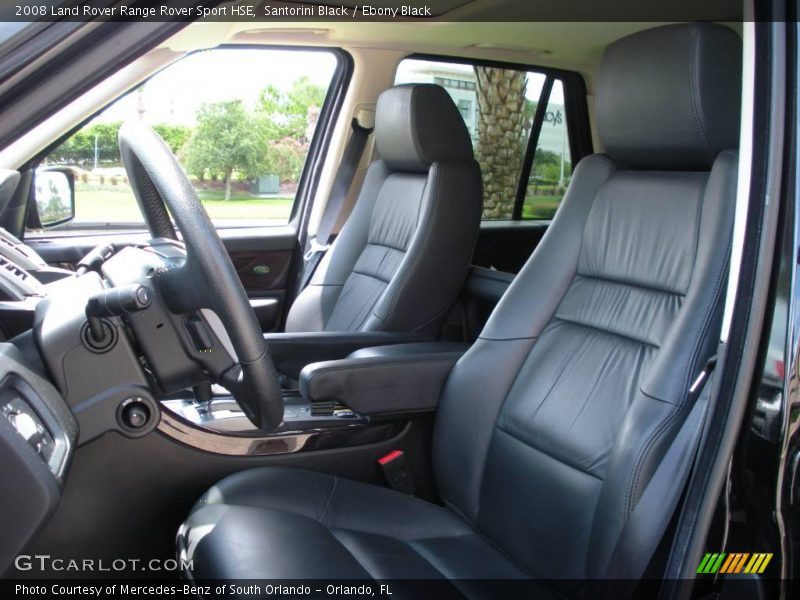 Santorini Black / Ebony Black 2008 Land Rover Range Rover Sport HSE