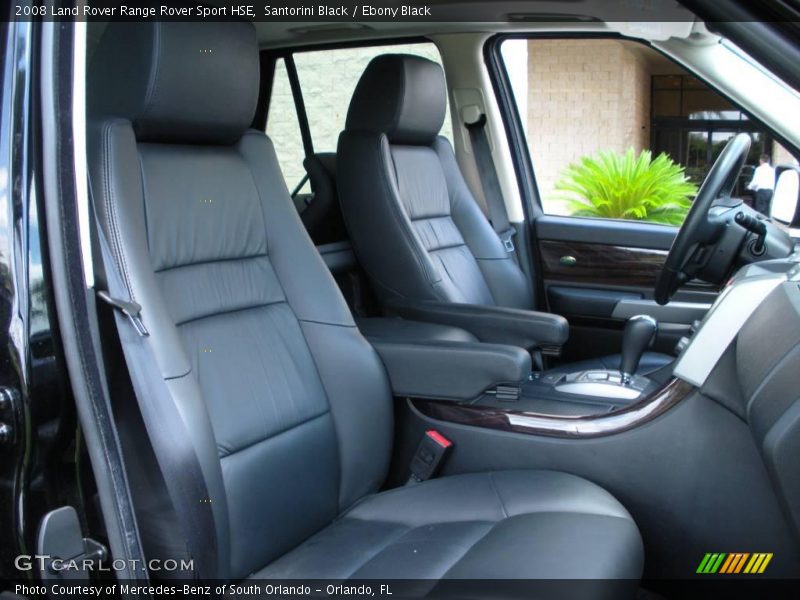 Santorini Black / Ebony Black 2008 Land Rover Range Rover Sport HSE