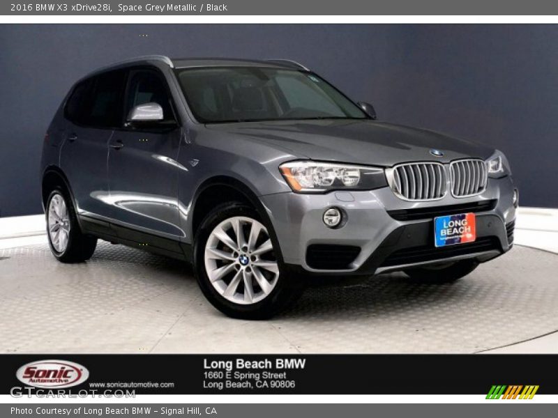 Space Grey Metallic / Black 2016 BMW X3 xDrive28i