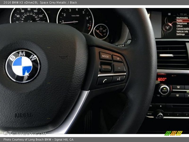 Space Grey Metallic / Black 2016 BMW X3 xDrive28i