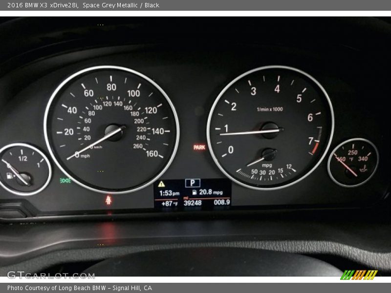 Space Grey Metallic / Black 2016 BMW X3 xDrive28i