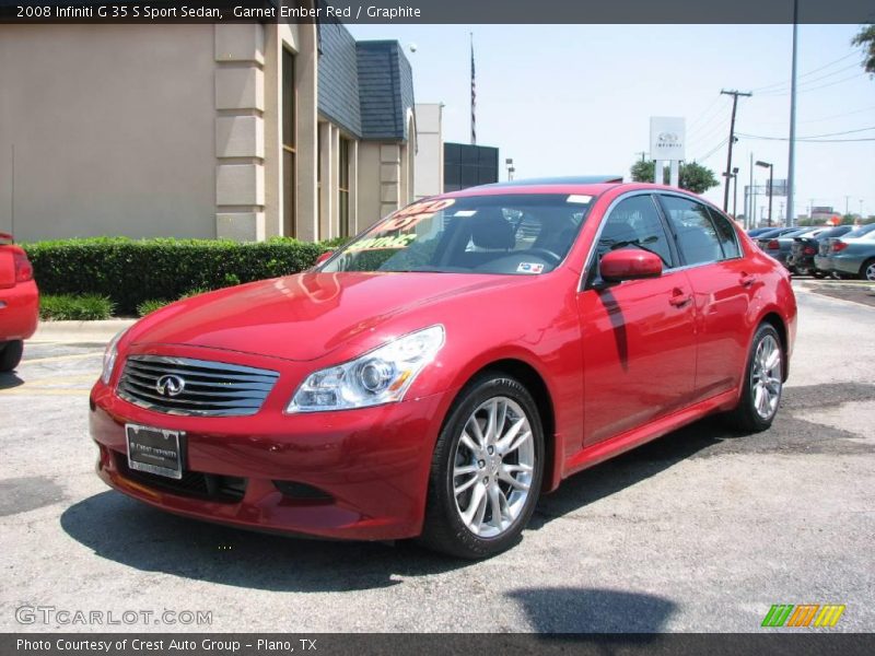 Garnet Ember Red / Graphite 2008 Infiniti G 35 S Sport Sedan