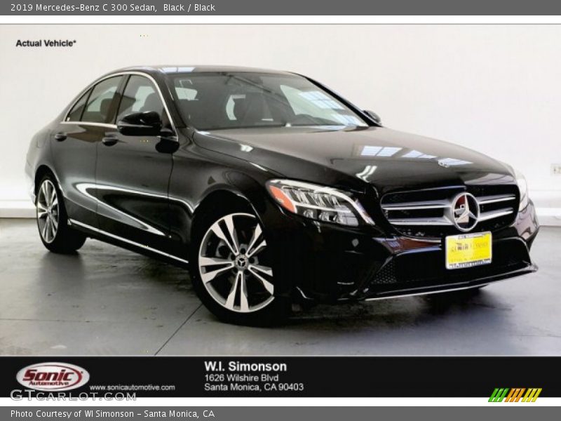 Black / Black 2019 Mercedes-Benz C 300 Sedan