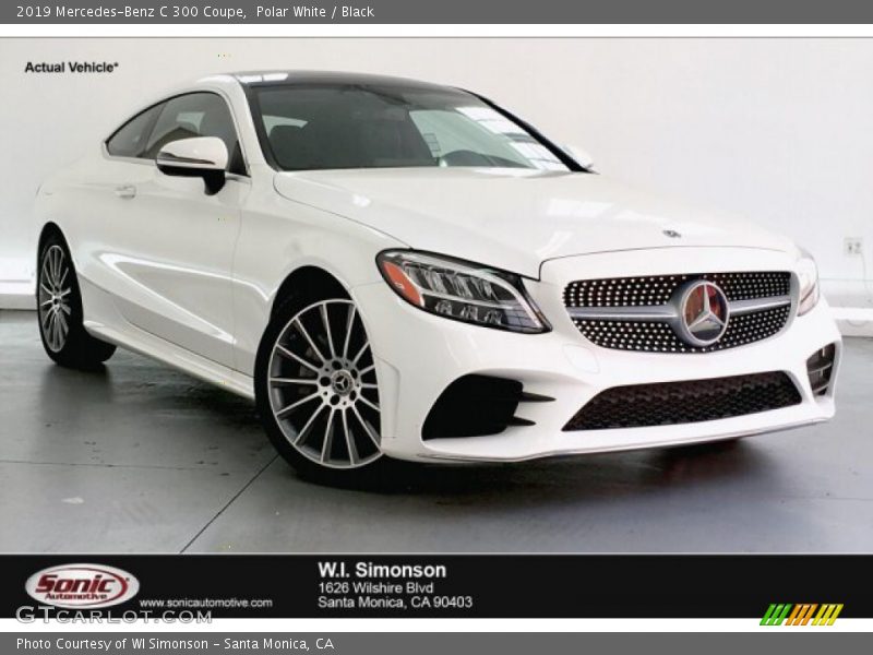 Polar White / Black 2019 Mercedes-Benz C 300 Coupe