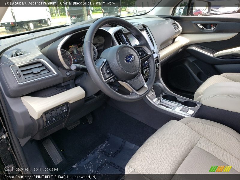 Crystal Black Silica / Warm Ivory 2019 Subaru Ascent Premium