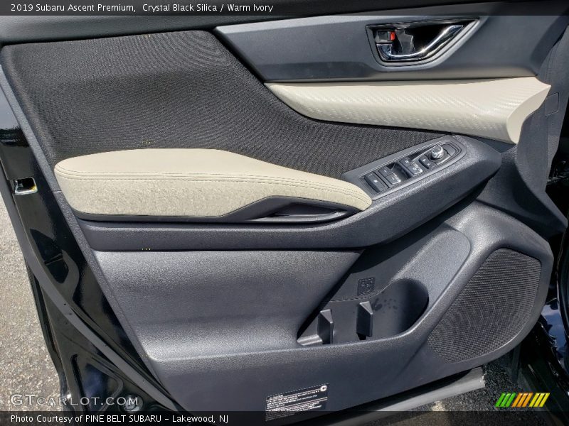 Crystal Black Silica / Warm Ivory 2019 Subaru Ascent Premium