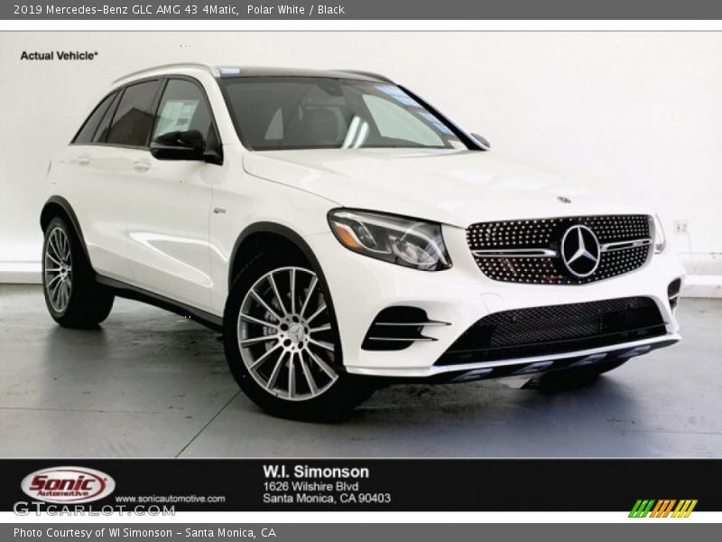 Polar White / Black 2019 Mercedes-Benz GLC AMG 43 4Matic
