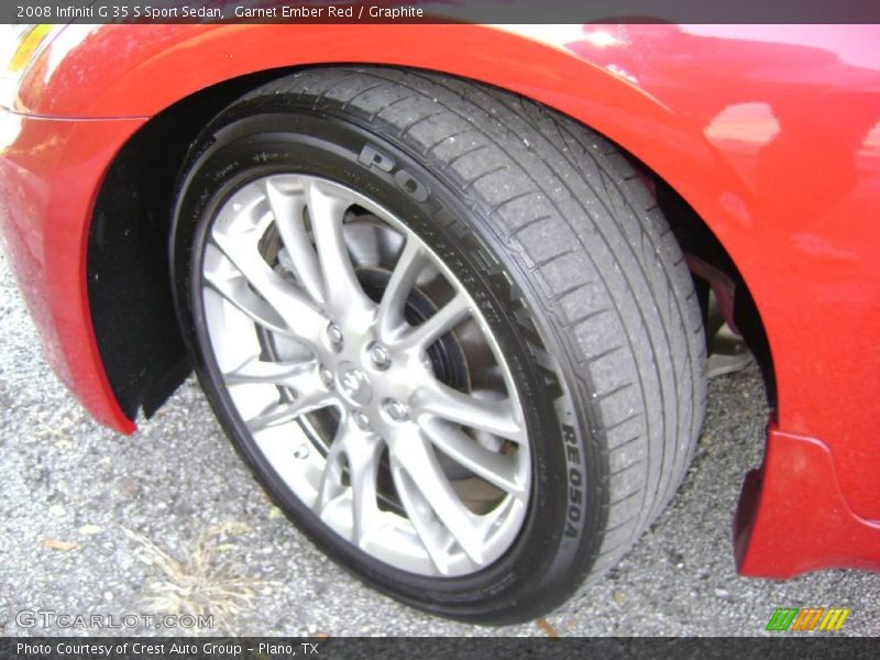 Garnet Ember Red / Graphite 2008 Infiniti G 35 S Sport Sedan