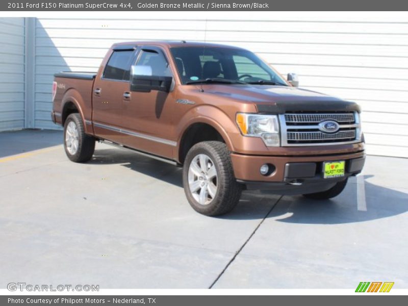 Golden Bronze Metallic / Sienna Brown/Black 2011 Ford F150 Platinum SuperCrew 4x4