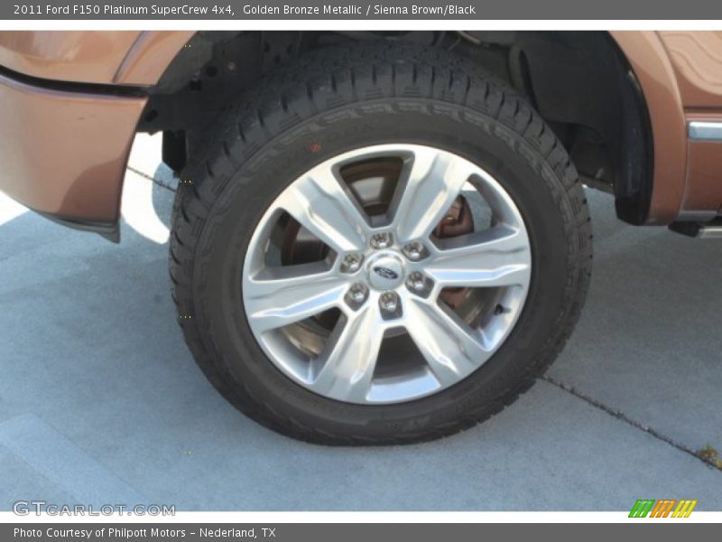 Golden Bronze Metallic / Sienna Brown/Black 2011 Ford F150 Platinum SuperCrew 4x4