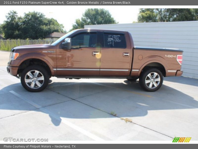 Golden Bronze Metallic / Sienna Brown/Black 2011 Ford F150 Platinum SuperCrew 4x4