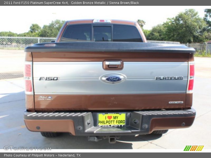 Golden Bronze Metallic / Sienna Brown/Black 2011 Ford F150 Platinum SuperCrew 4x4