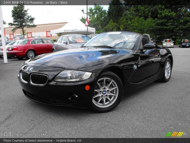 Jet Black / Black 2005 BMW Z4 2.5i Roadster