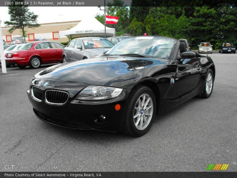 Jet Black / Black 2005 BMW Z4 2.5i Roadster