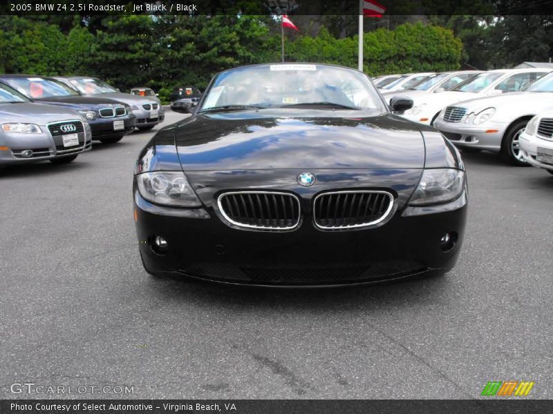 Jet Black / Black 2005 BMW Z4 2.5i Roadster