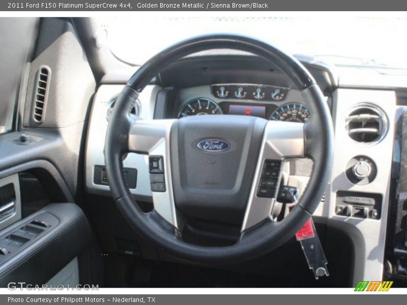 Golden Bronze Metallic / Sienna Brown/Black 2011 Ford F150 Platinum SuperCrew 4x4