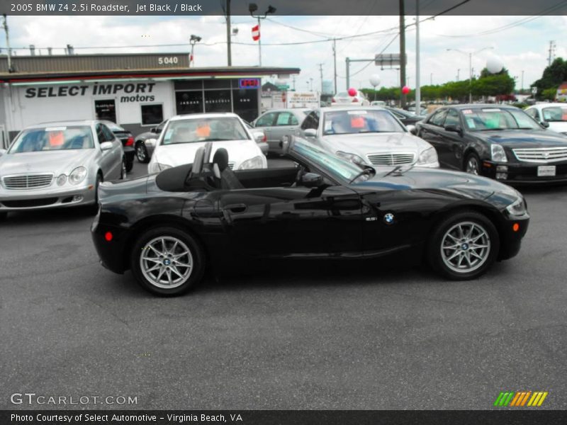 Jet Black / Black 2005 BMW Z4 2.5i Roadster