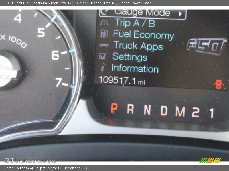 Golden Bronze Metallic / Sienna Brown/Black 2011 Ford F150 Platinum SuperCrew 4x4