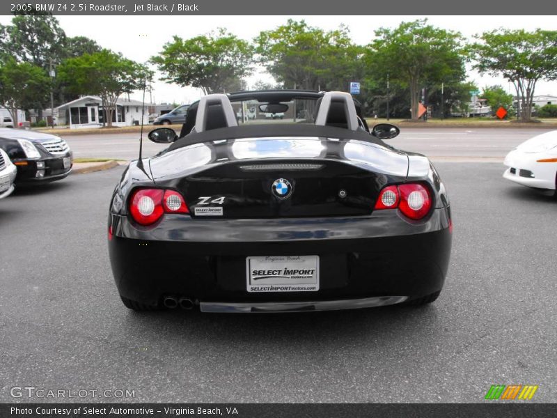 Jet Black / Black 2005 BMW Z4 2.5i Roadster