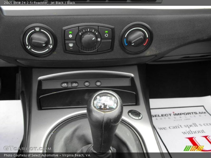 Jet Black / Black 2005 BMW Z4 2.5i Roadster
